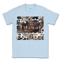 Dusty Blue mama cowhide cowgirl Classic Tee - CowGirlArtShop
