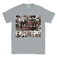 Heather Grey mama cowhide cowgirl Classic Tee - CowGirlArtShop