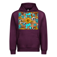 Mauve Wine western mom Urban Hoodie - RanaPortraitStore