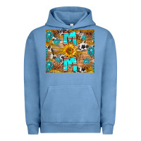 Pigment Pebble Blue western mom Urban Hoodie - RanaPortraitStore