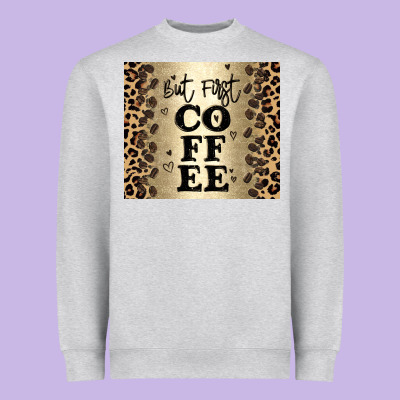 But First Coffee Heavyweight Sweatshirt Designed By Jahusdesignshop