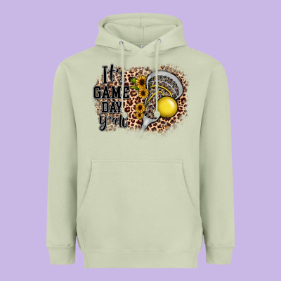It's Game Day Y'all Lacrosse Heavyweight Hoodie Designed By Jahusdesignshop
