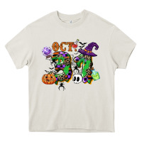 Cream october 31 Heavy Core Tee - CowGirlArtShop