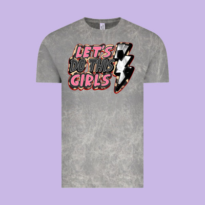 Let's Do This Girls Soccer Vintage Tee Designed By Fadigitalartstudio