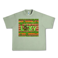 Oil Green st Patricks lucky gnome Urban Heavy Tee - Jasminsmagicworld
