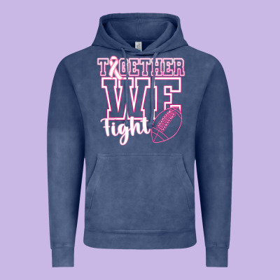 Together We Fight Vintage Hoodie Designed By Cowhidedigitalart