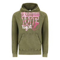 Vintage Olive Together WE Fight Vintage Hoodie - CowhideDigitalArt