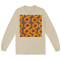 Mushroom african fabric seamless pattern Long Sleeve Tee - BundleAndBundleShop