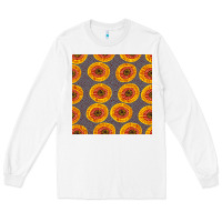 White african fabric seamless pattern Long Sleeve Tee - BundleAndBundleShop