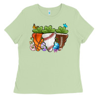 Matcha Easter Day Sports Easter sports carrots Ladies Tee - OliviaCreatesArt