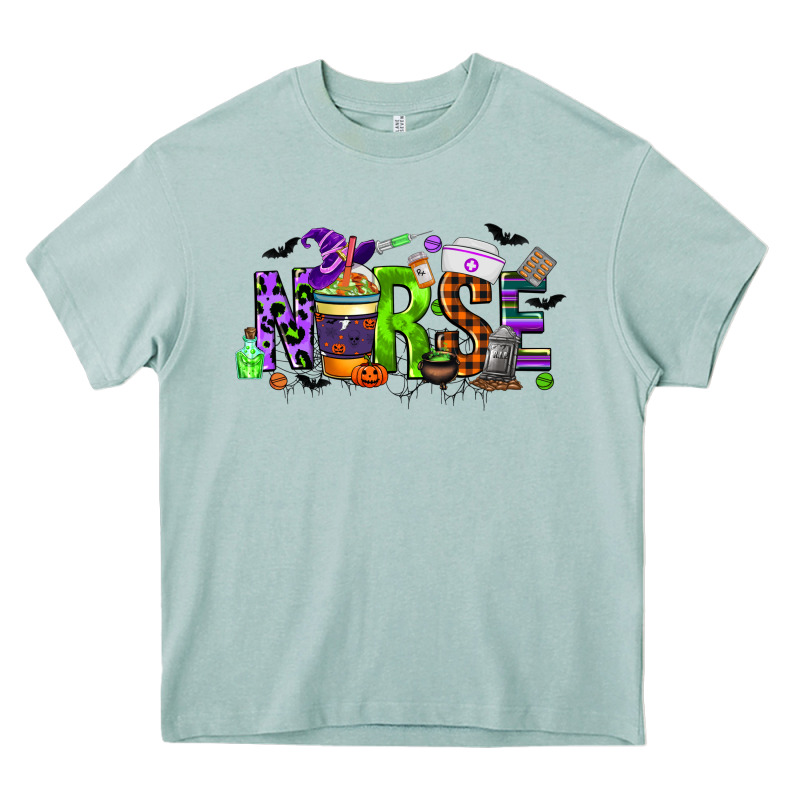 Nurse Coffee Cup Halloween Heavy Core Tee by CowGirlArtShop | Teevron