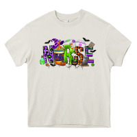 Cream nurse coffee cup halloween Heavy Core Tee - CowGirlArtShop