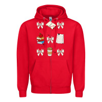 Red teacher Zipper Hoodie - JahusDesignShop