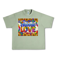 Oil Green Western Choose Love Tumbler Urban Heavy Tee - BundleAndBundleShop