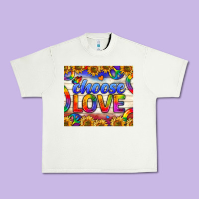 Western Choose Love Tumbler Urban Heavy Tee Designed By Bundleandbundleshop