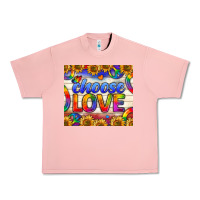 Salmon Western Choose Love Tumbler Urban Heavy Tee - BundleAndBundleShop