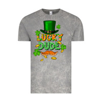 Cloud Rock lucky dude St. Patricks Day Vintage Tee - FaDigitalArtStudio