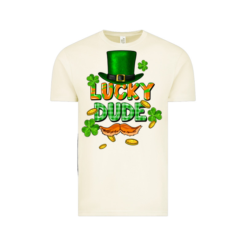 Lucky Dude St. Patricks Day Vintage Tee by FaDigitalArtStudio | Teevron
