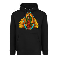 Black sunflower our lady of guadalupe Heavyweight Hoodie - JahusDesignShop