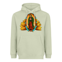 Matcha sunflower our lady of guadalupe Heavyweight Hoodie - JahusDesignShop