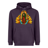 Plum sunflower our lady of guadalupe Heavyweight Hoodie - JahusDesignShop