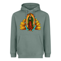 Sage sunflower our lady of guadalupe Heavyweight Hoodie - JahusDesignShop