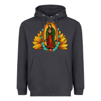 Smoke sunflower our lady of guadalupe Heavyweight Hoodie - JahusDesignShop