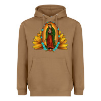 Toasted Coconut sunflower our lady of guadalupe Heavyweight Hoodie - JahusDesignShop