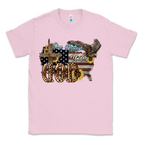 Bubblegum Pink One nation under god 4th of july Classic Tee - HowdyJamesFarm