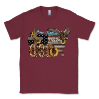 Burgundy One nation under god 4th of july Classic Tee - HowdyJamesFarm