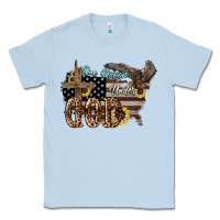 Dusty Blue One nation under god 4th of july Classic Tee - HowdyJamesFarm