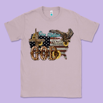 One Nation Under God 4th Of July Classic Tee Designed By Howdyjamesfarm