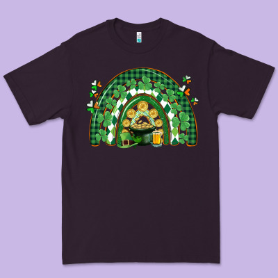St. Patrick's Rainbow Premium Tee Designed By Cowgirlartshop