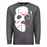 Charcoal Heather jason hockey mask halloween Premium Sweatshirt - baoMotion
