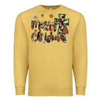 Antique Gold merry christmas Premium Sweatshirt - JahusDesignShop