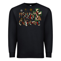 Black merry christmas Premium Sweatshirt - JahusDesignShop