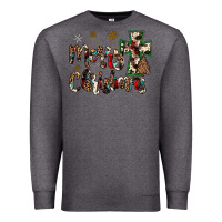 Charcoal Heather merry christmas Premium Sweatshirt - JahusDesignShop