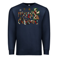 Navy merry christmas Premium Sweatshirt - JahusDesignShop