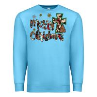 Ocean Blue merry christmas Premium Sweatshirt - JahusDesignShop