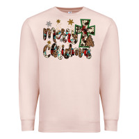 Pale Pink merry christmas Premium Sweatshirt - JahusDesignShop