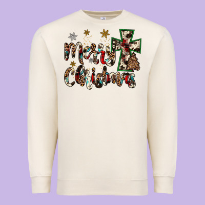 Merry Christmas Premium Sweatshirt Designed By Jahusdesignshop