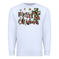 White merry christmas Premium Sweatshirt - JahusDesignShop