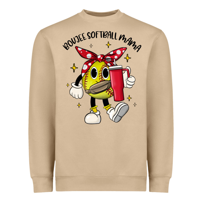 Boujee Softball Mama Heavyweight Sweatshirt by JahusDesignShop | Teevron