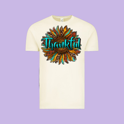 Thankful Sunflower Vintage Tee Designed By Ranaportraitstore