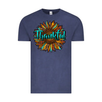 Vintage Denim thankful sunflower Vintage Tee - RanaPortraitStore