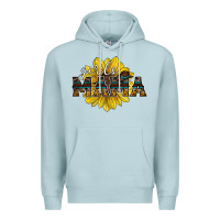 Blue Mist girls mama sunflower Premium Hoodie - RacoonDesign