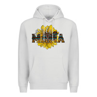Dove Grey girls mama sunflower Premium Hoodie - RacoonDesign