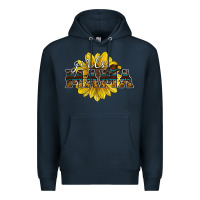 Navy girls mama sunflower Premium Hoodie - RacoonDesign