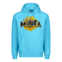 Ocean Blue girls mama sunflower Premium Hoodie - RacoonDesign