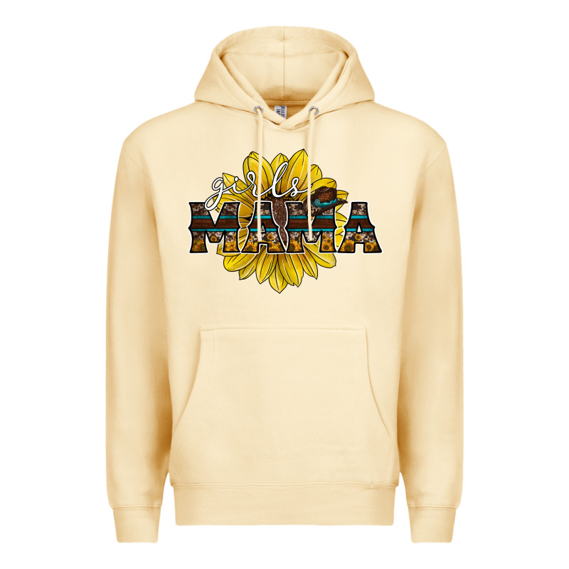 Girls Mama Sunflower Premium Hoodie by RacoonDesign | Teevron